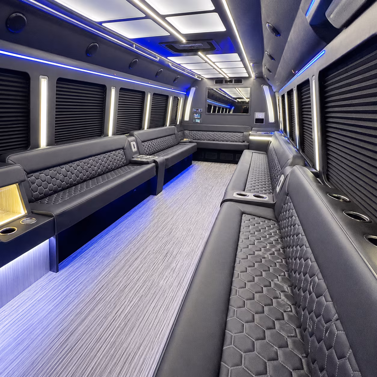 pawtucket party bus rental interior