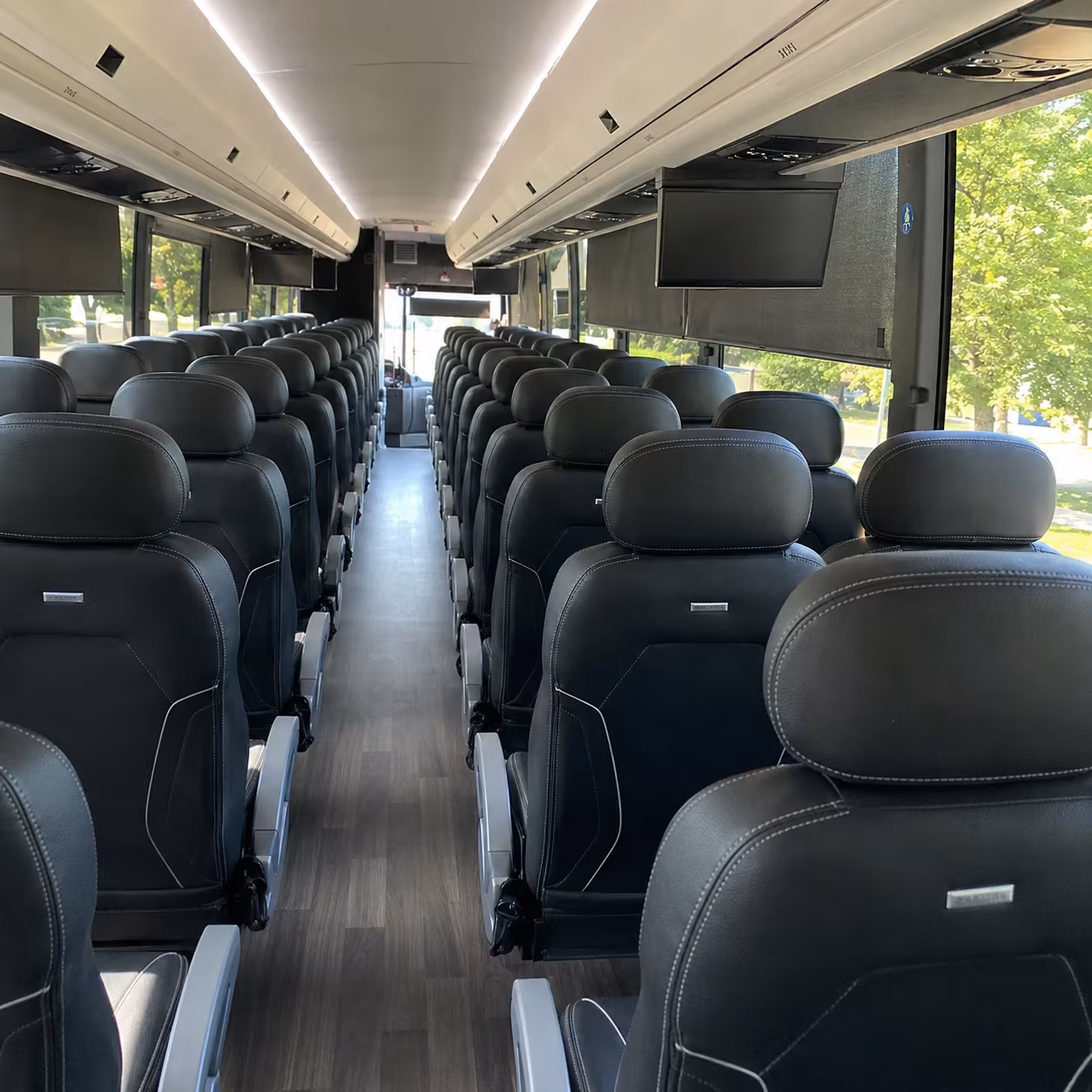 warwick charter bus rental inside