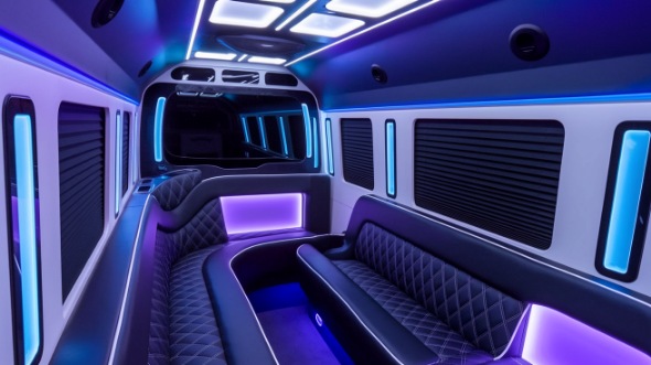 party bus rental interior pawtucket