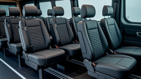 sprinter van with driver inside warwick
